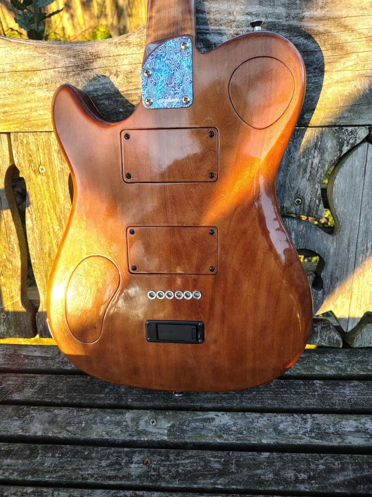 Back of "stealth" guitar