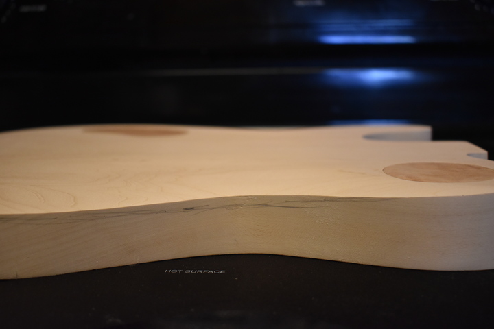 Belly cut marking and beginning of cut from side