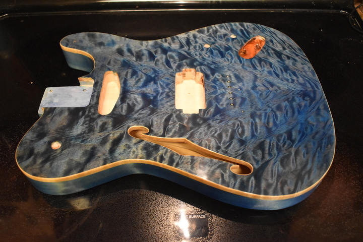 Body
                with first spray-on coats of poly