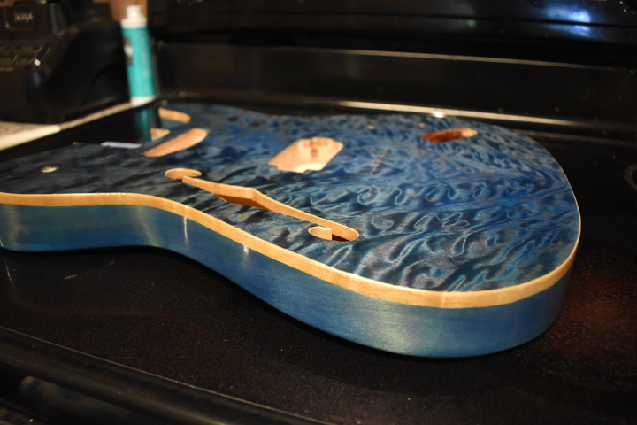 Top, sanded and
                polished